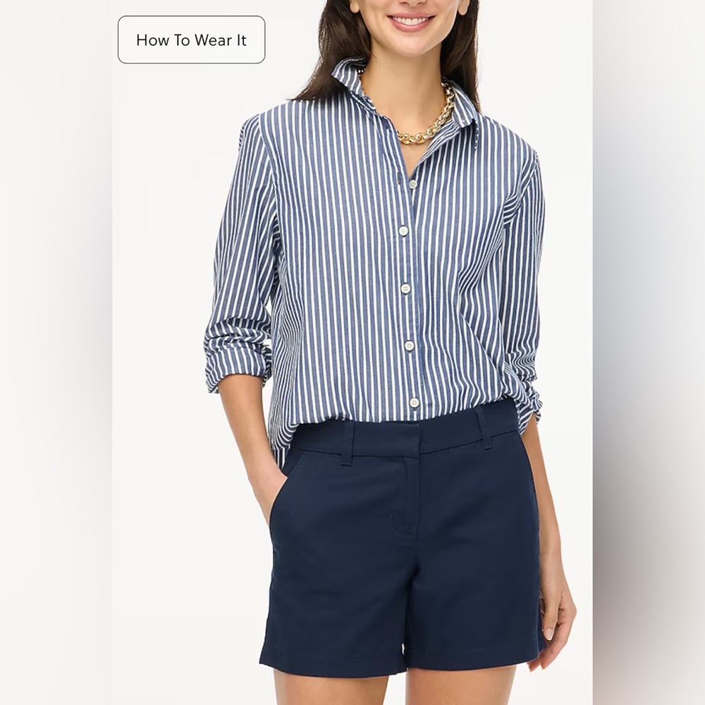 J Crew Navy Blue Casual  5” Shorts